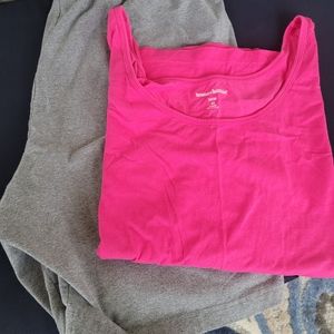 Knit stretch shorts and tank